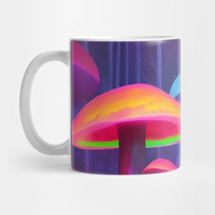 Neon Mushroom Forest Mug